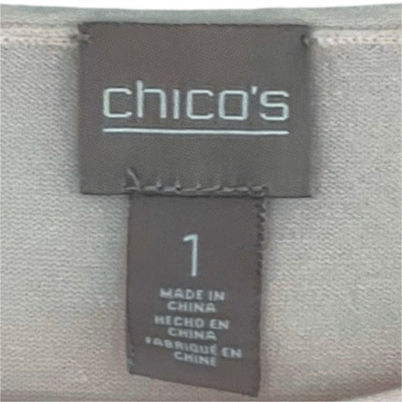 CHICO'S Pale Pink Round neck Sweater Chico's Size 1 or US 8 - Picture 2 of 3